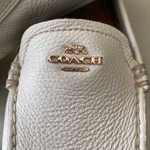 Coach Women Chalk Leather Loafer
